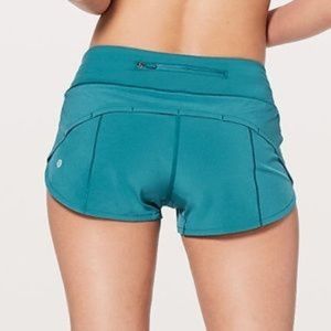 Lululemon Speed Up Short 2.5" Pacific Teal